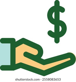 Donation icon illustrating acts of generosity and community support. Perfect for visuals on charitable giving, fundraising, philanthropy, social impact, and encouraging kindness and solidarity.