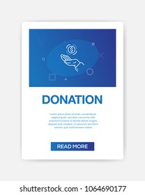 DONATION ICON INFOGRAPHIC