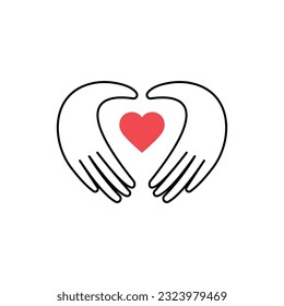 Plantilla de diseño de ilustración vectorial de icono de donación