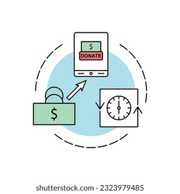 Vektorgrafik-Design-Vorlage für Spendersymbol