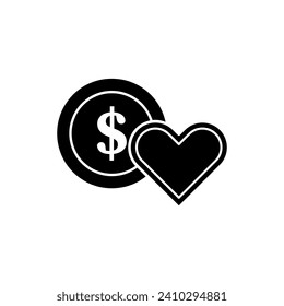 Donation Icon. Vector illustration. EPS 10.