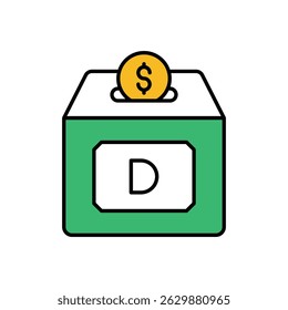 Donation Icon vector stock illustration