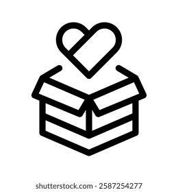 Donation Icon Vector Symbol Design Illustration