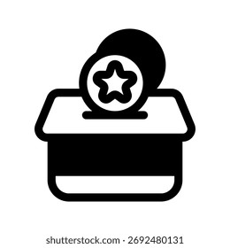 Donation Icon Vector Symbol Design Illustration