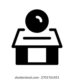 Icono de donación Ilustración de diseño de símbolo de Vector