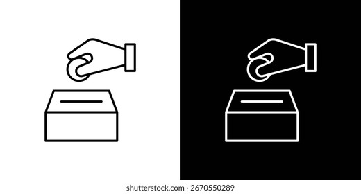 Iconos de la donación. ilustraciones del símbolo del Vector.