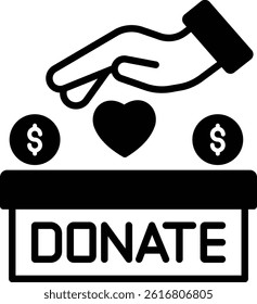   Donation  illustration with isolated background 