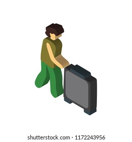 Donation isometric left top view 3D icon