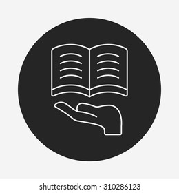 Donation line icon