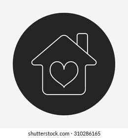 Donation line icon