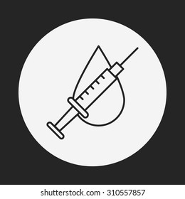 Donation line icon