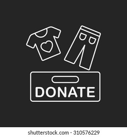 Donation line icon