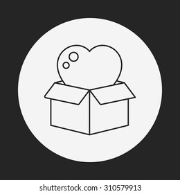 Donation line icon