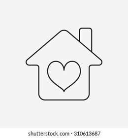 Donation line icon