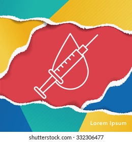 Donation line icon