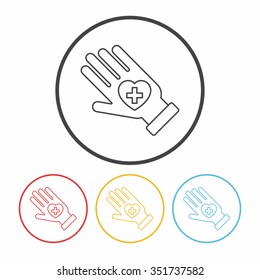 Donation line icon