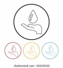 Donation line icon
