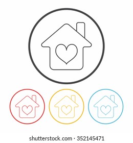 Donation line icon