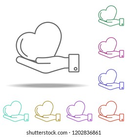 donation line icon. Elements of Medicine in multi color style icons. Simple icon for websites, web design, mobile app, info graphics