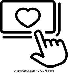 Vector de ilustración de icono de línea de donación