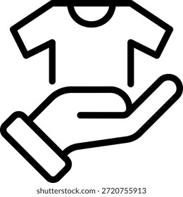 donation line icon illustration vector