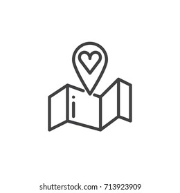 Donation location icon vector, filled flat sign, solid pictogram isolated on white. Charity symbol, logo illustration