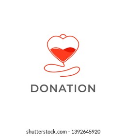 Donation Logo Icon Design Vector Illustration