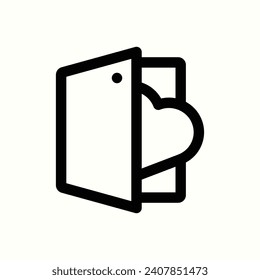 donación, icono de donación abierta, icono aislado en fondo claro, perfecto para sitio web, blog, logo, diseño gráfico, medios sociales, interfaz de usuario, aplicación móvil