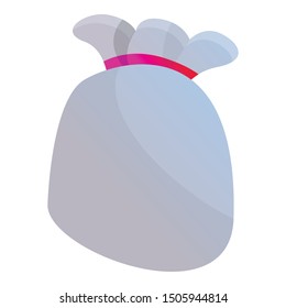 Donation sack icon. Cartoon of donation sack vector icon for web design isolated on white background