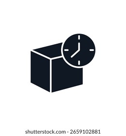 donation time limit icons isolated on White Background. Flat style design
