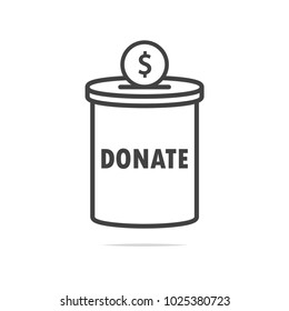 Donation Tin Can Icon