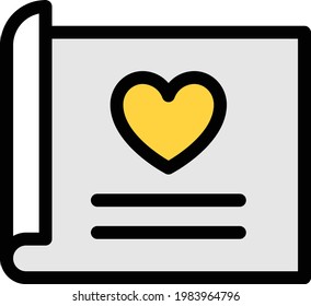 icono de línea de color del vector de donación