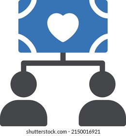 donation vector glyph color icon