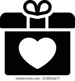icono plano de glifo vector de donación