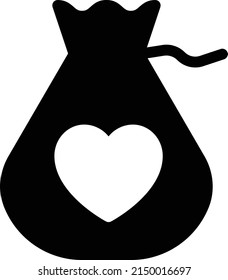 donation vector glyph flat icon