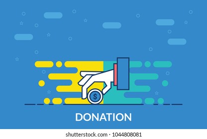 donation vector icon