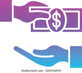 Icono vector de donación. Se puede usar para imprimir, móviles y aplicaciones web.
