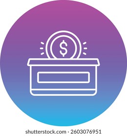 Donation vector icon. Can be used for printing, mobile and web applications.