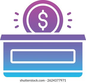 Donation vector icon. Can be used for printing, mobile and web applications.