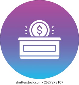 Donation vector icon. Can be used for printing, mobile and web applications.