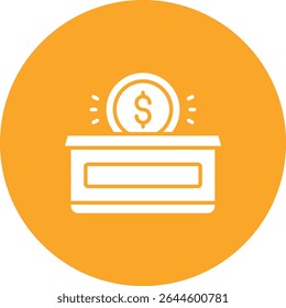 Donation vector icon. Can be used for printing, mobile and web applications.