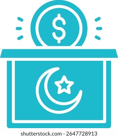 Donation vector icon. Can be used for printing, mobile and web applications.