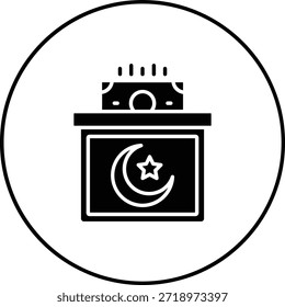 Icono de Vector de donación. Se puede utilizar para aplicaciones de impresión, móviles y de Web.
