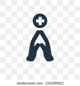Donation vector icon isolated on transparent background, Donation transparency concept can be used web and mobile