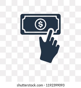 Donation vector icon isolated on transparent background, Donation transparency concept can be used web and mobile