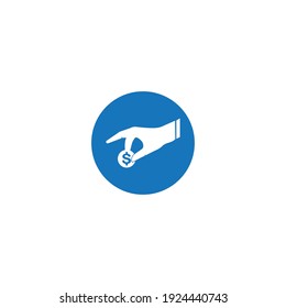 Donation vector icon,illustration logo design.