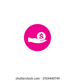 Donation vector icon,illustration logo design.