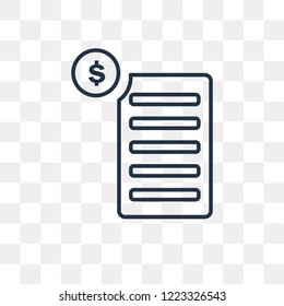Donation vector outline icon isolated on transparent background, high quality linear Donation transparency concept can be used web and mobile