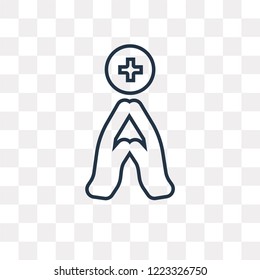 Donation vector outline icon isolated on transparent background, high quality linear Donation transparency concept can be used web and mobile