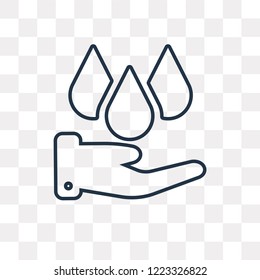 Donation vector outline icon isolated on transparent background, high quality linear Donation transparency concept can be used web and mobile